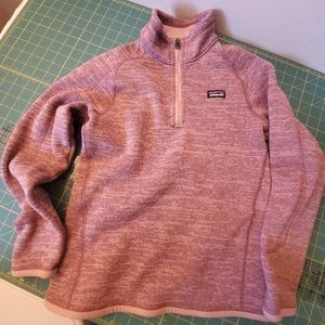 Patagonia Better Sweater 1/2 zip. Girls size L /12 Near new condition.